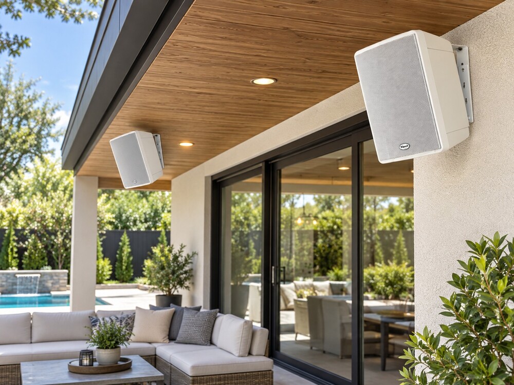Klipsch KHO-7 5.25 inch White Outdoor Speakers Weatherproof